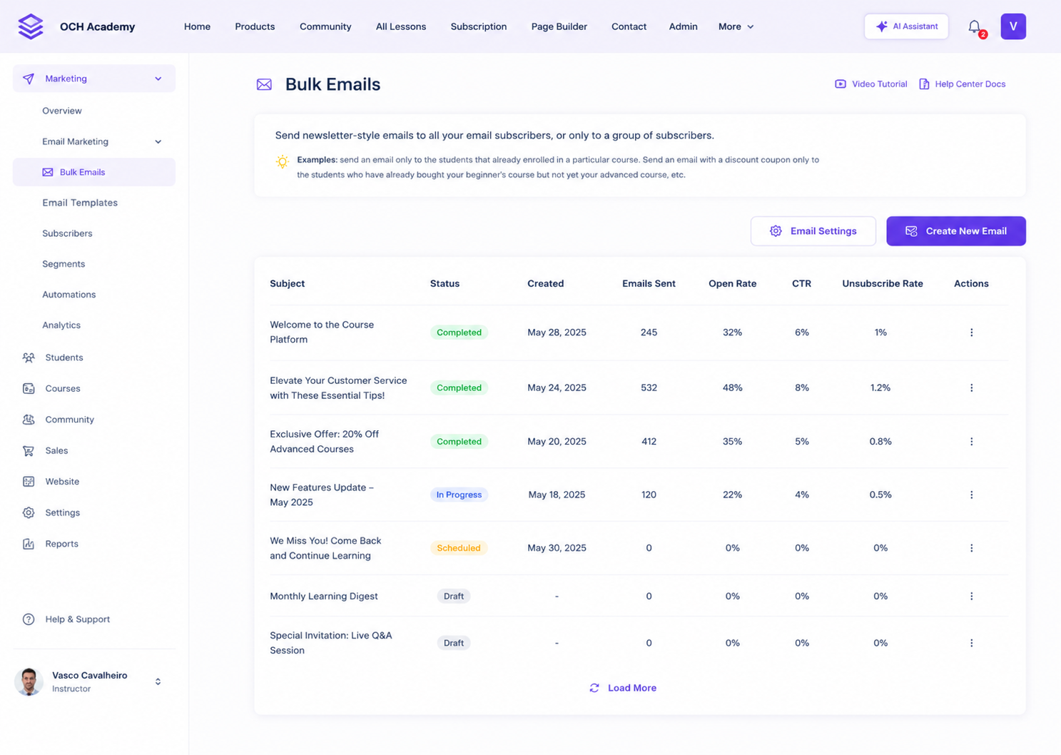 Email Marketing screenshot